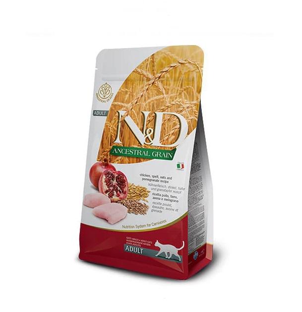 Корм сухой низкозерновой Farmina LOW GRAIN Курица/гранат для взрослых кошек 1,5 кг (8010276021571)