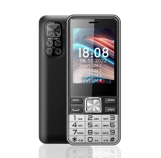 Кнопочный мобильный телефон на 4 сим карты AIEK s-mobile 5630 Black (2594919541) Кнопочный мобильный телефон на 4 сим карты AIEK s-mobile 5630 Black (2594919541)