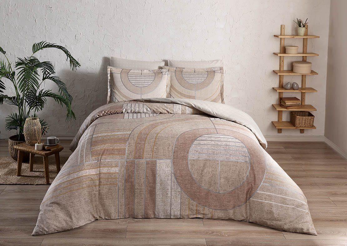 Постільна білизна TАС Delux Marne kahve v54 євро Кавовий (svt-2000022267632)