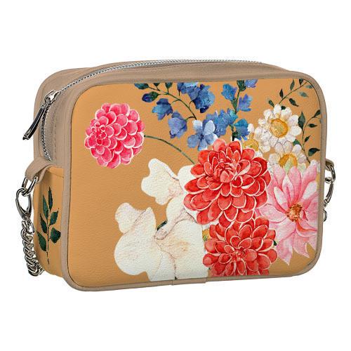 Сумка на цепочке Presentville Cherie Bouquet of bright flowers (CHE2 21M021 OR)