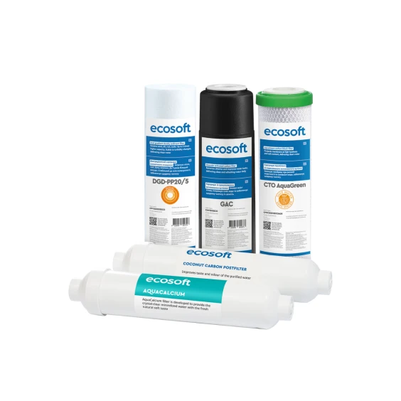Комплект картриджів Ecosoft P’URE AquaCalcium Mint 6 місяців (CHV5PUREMAC)