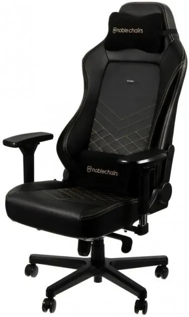 Комп'ютерне крісло геймерське Noblechairs Hero Gaming Чорно-золотий (66915591)
