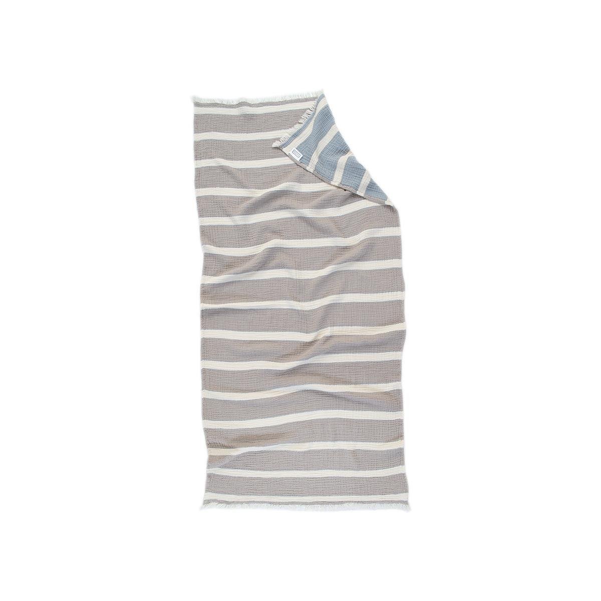 Полотенце Lotus Home Milana 250 г/кв. м 80х160 см Beige/Lead blue (svt-2000022307116)