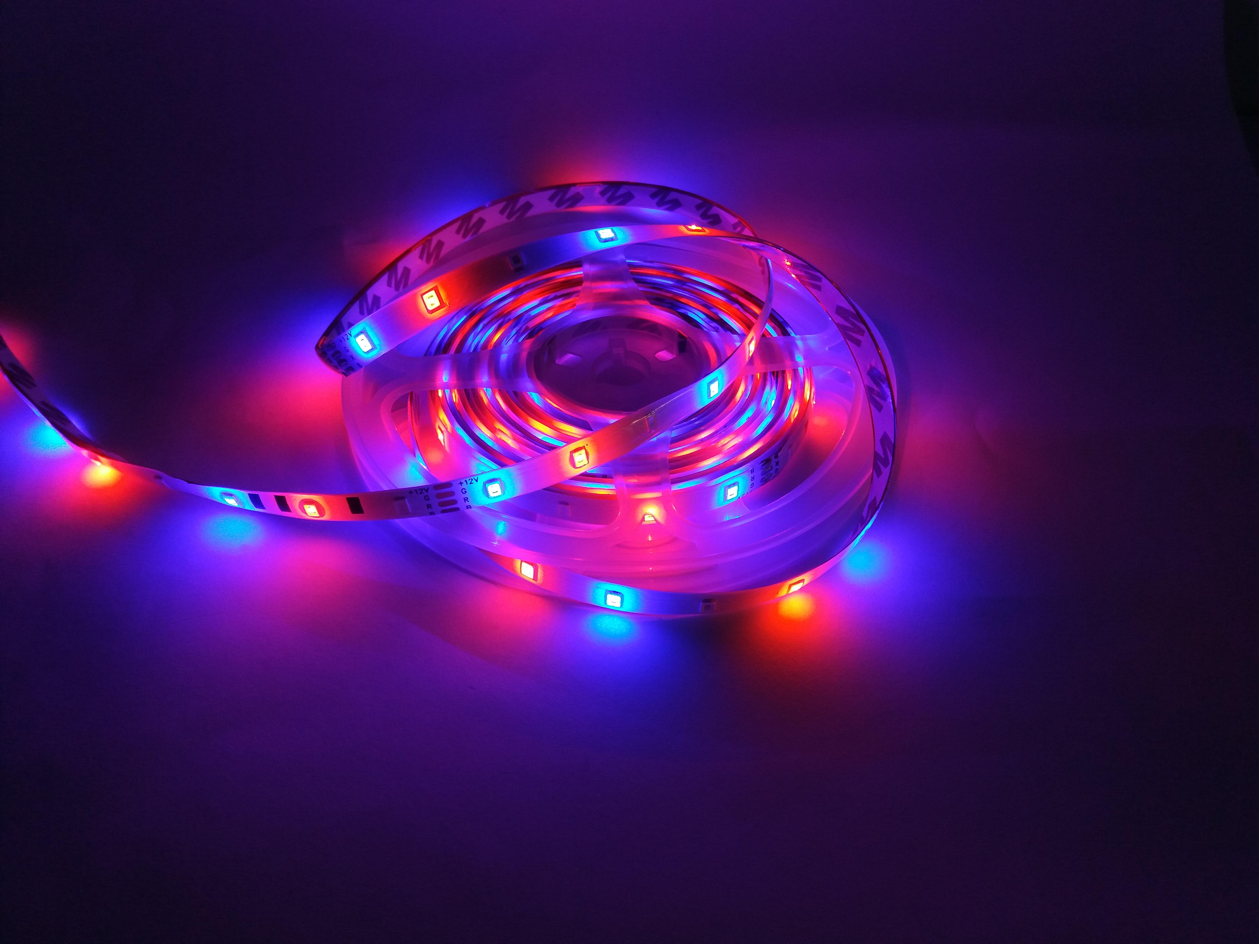 Світлодіодна стрічка RGB LED Strip SMD 3528 з контролером і блоком живлення (10004) - фото 4