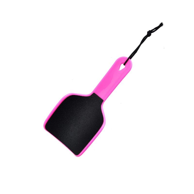 Пемза для пяток двусторонняя с изгибом и двойным крупным и мелким абразивом Розовый (R9325 рожевий)