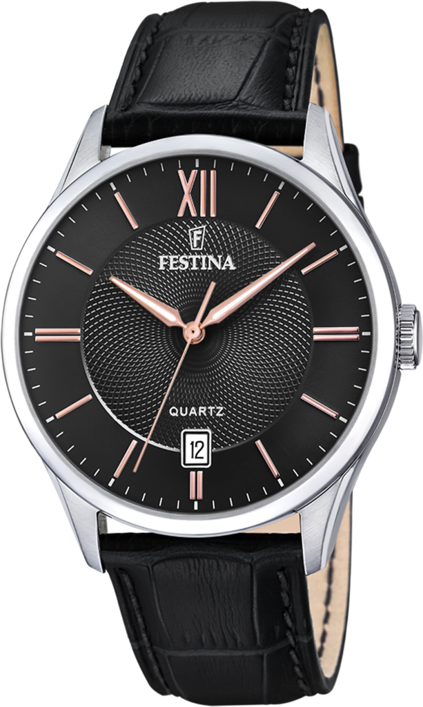 Наручные часы мужские Festina F20426/6 Classics со стальным корпусом WR 50 м и черным циферблатом