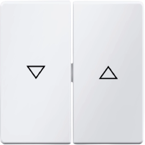 Панель лицевая Berker Q.1/Q.3/Q.7 для двойного выключателя жалюзи Полярная белизна (16256089)