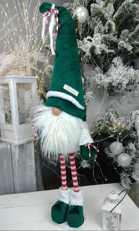 Новорічний Скандинавський Ельф 75 см Зелений (22392917)
