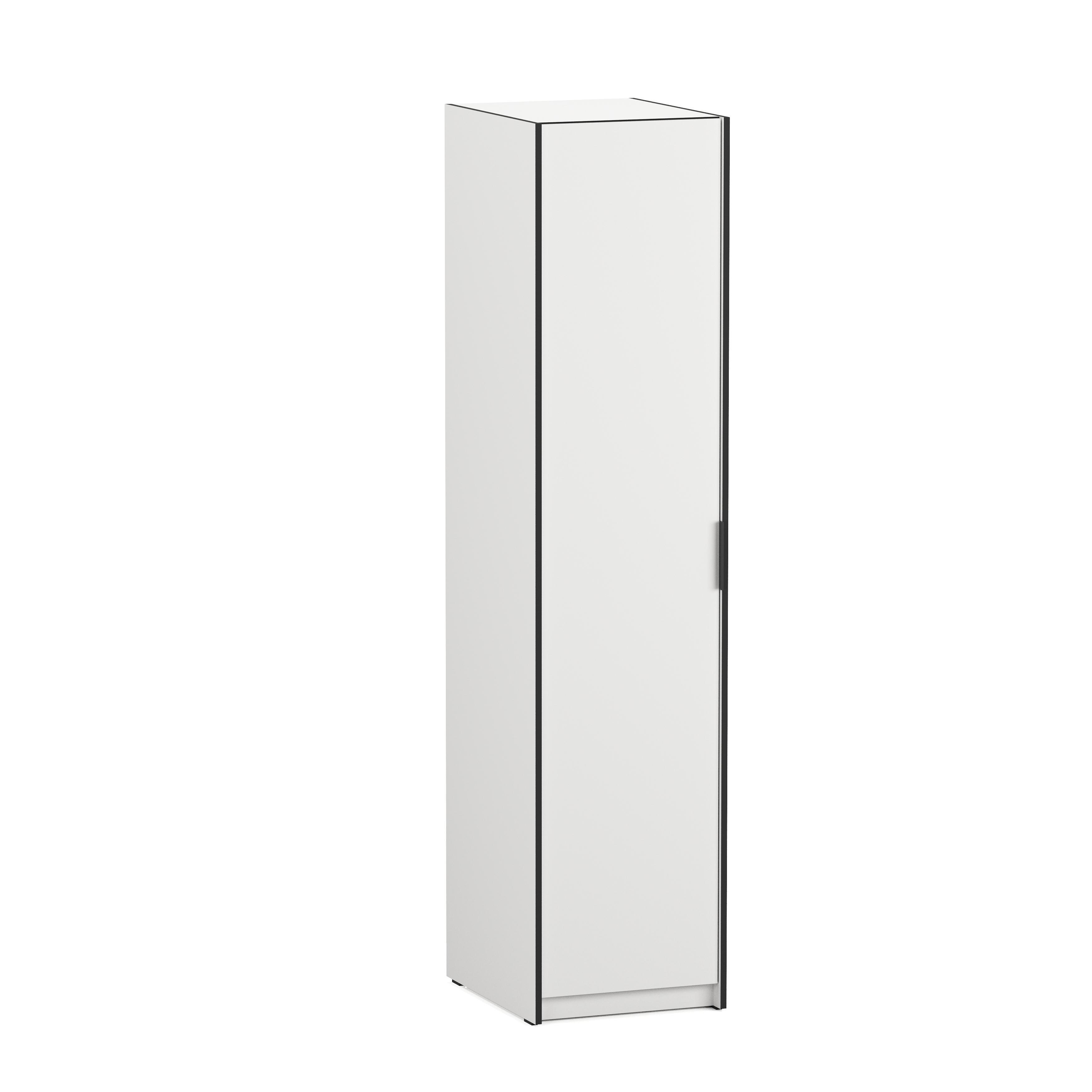 Шкаф-пенал с полками для одежды Moreli F-0013 Белый (F-0013-white)