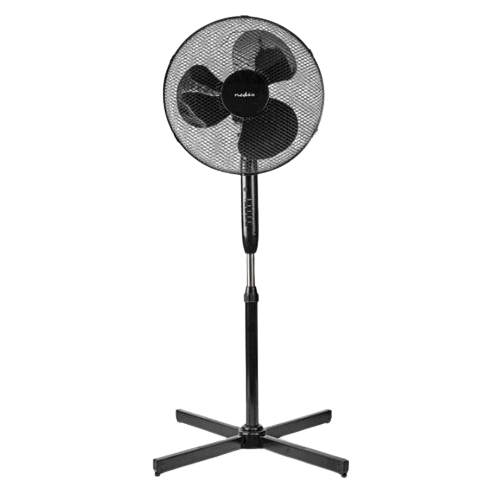 Вентилятор підлоговий Nedis 130 см D 40 см з пультом Чорний (19512693)