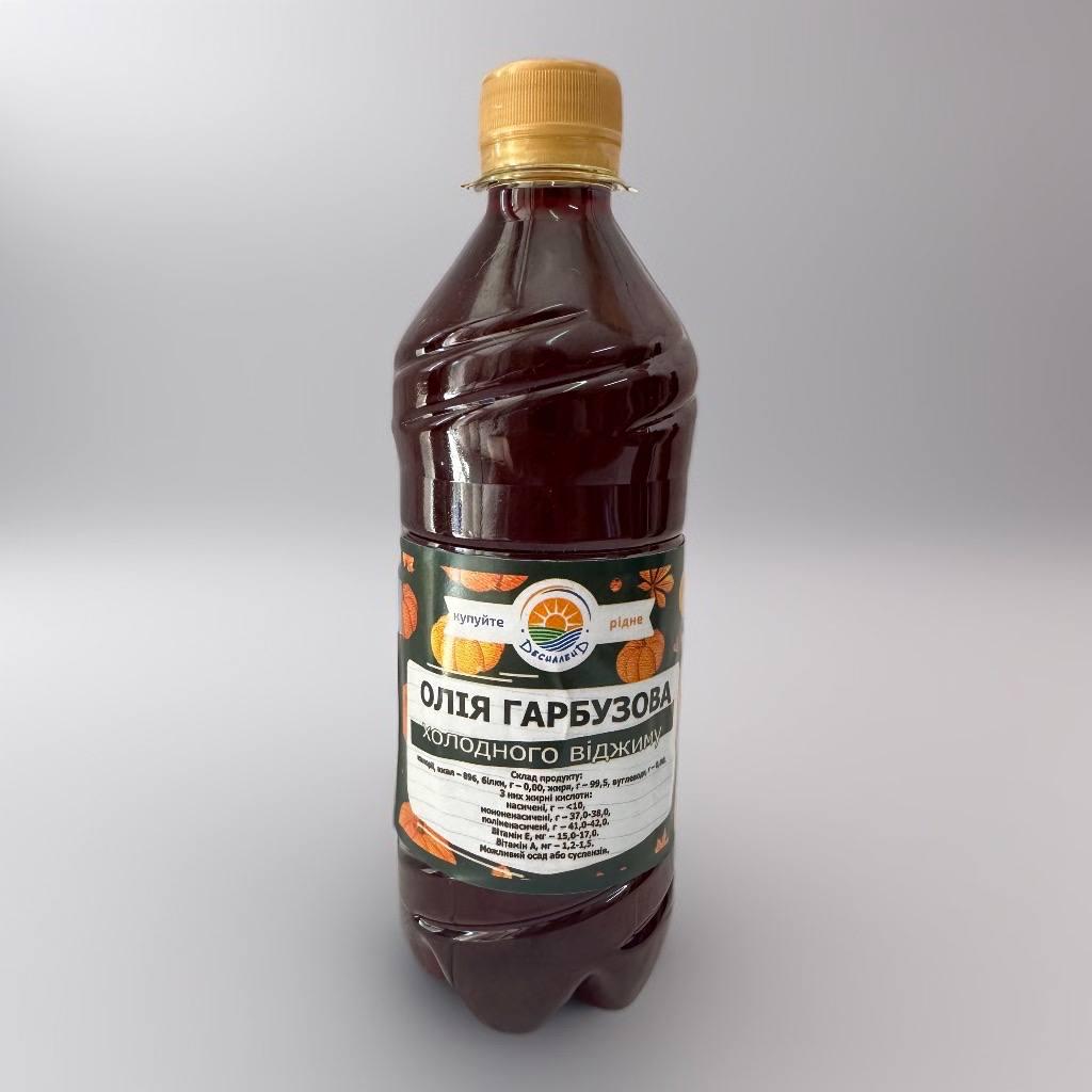 Олія гарбузова холодний віджим Десналенд ПЕТ 500 мл (10758) Олія гарбузова холодний віджим Десналенд ПЕТ 500 мл (10758)