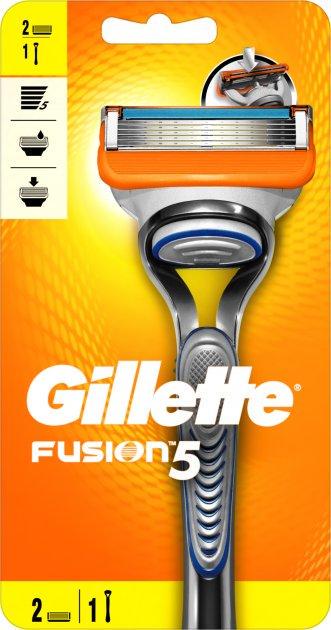 Бритва для гоління Gillette FUSION і 2 касети (7702018866946)