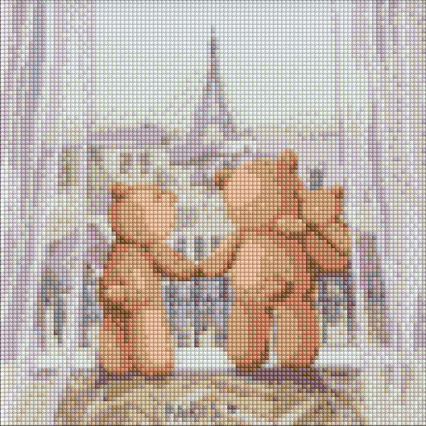 Алмазная мозаика Идейка Семейное путешествие 30х30 см (Id-AMO7149)