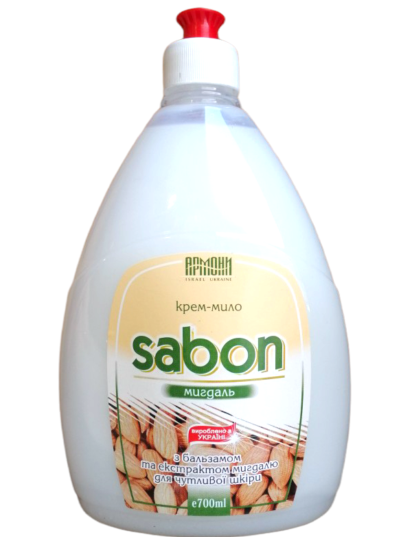 Крем-мыло жидкое АРМОНИ Sabon Миндаль запаска пуш-пул 700 мл (5345)