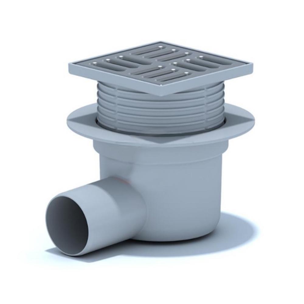 Трап ANI Plast TA5602 горизонтальный с нержавеющей решеткой 100x100 мм Трап ANI Plast TA5602 горизонтальный с нержавеющей решеткой 100x100 мм