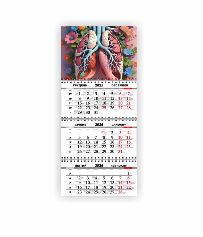 Календарь настенный квартальный Vivay Медицинский на 2026 год (31064191)
