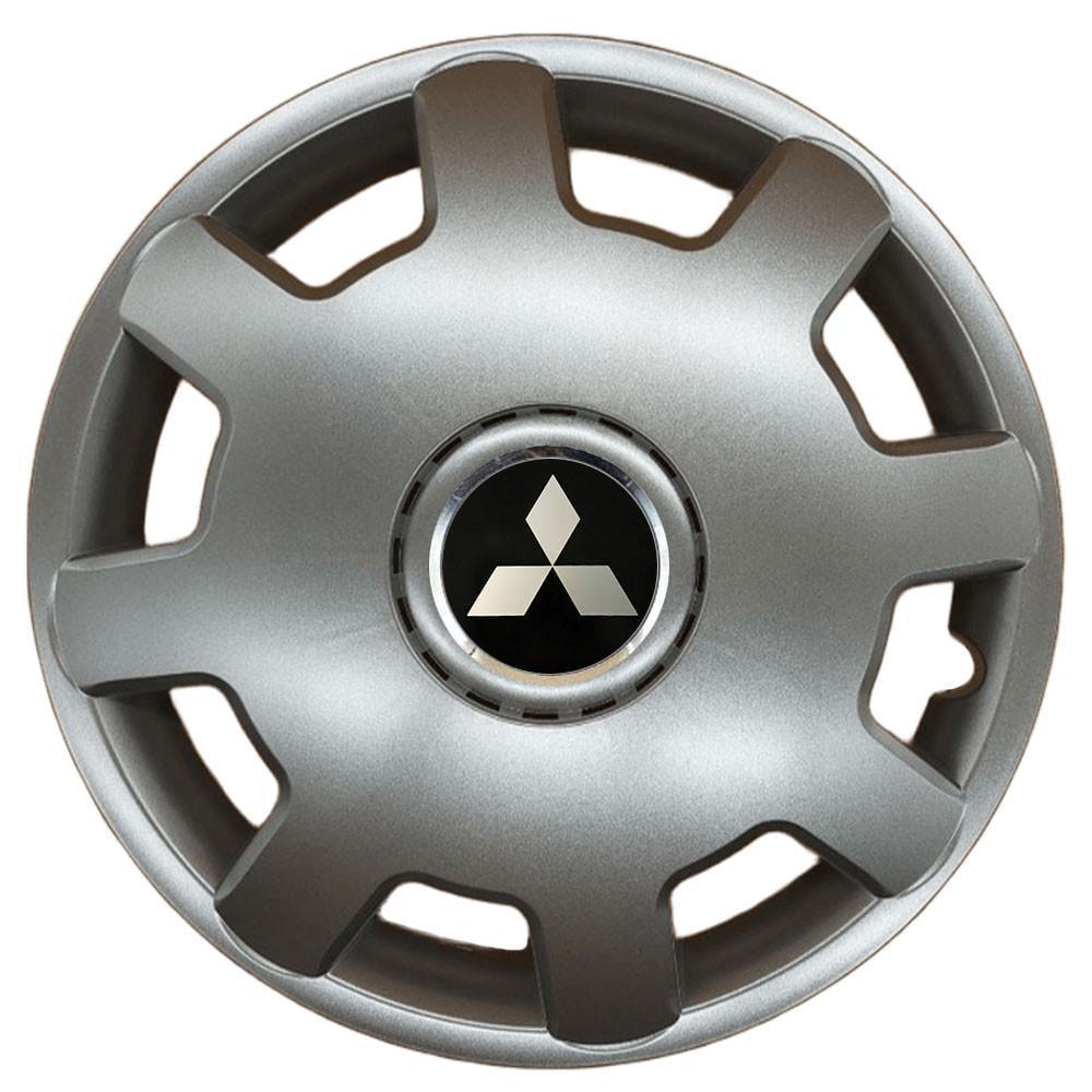 Ковпаки SJS 105 з логотипом Mitsubishi 4 шт. R13 Срібний (2789080608)