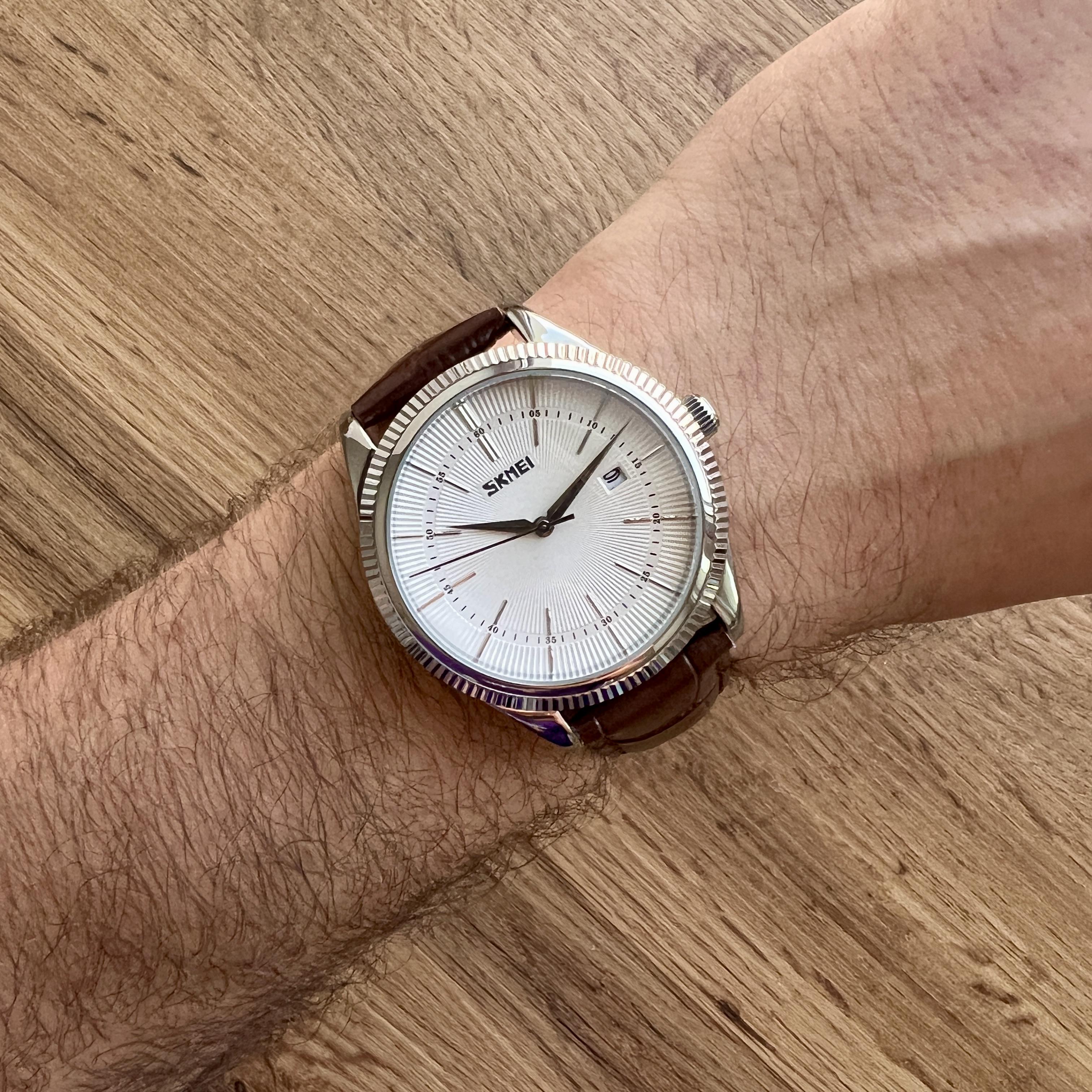 Часы мужские Skmei Коричневый/Белый (z005-3) - фото 2
