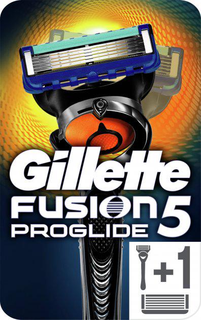 Станок для гоління чоловічий Fusion 5 Gillette Fusion5 ProGlide Flexball з 2 змінними картриджами