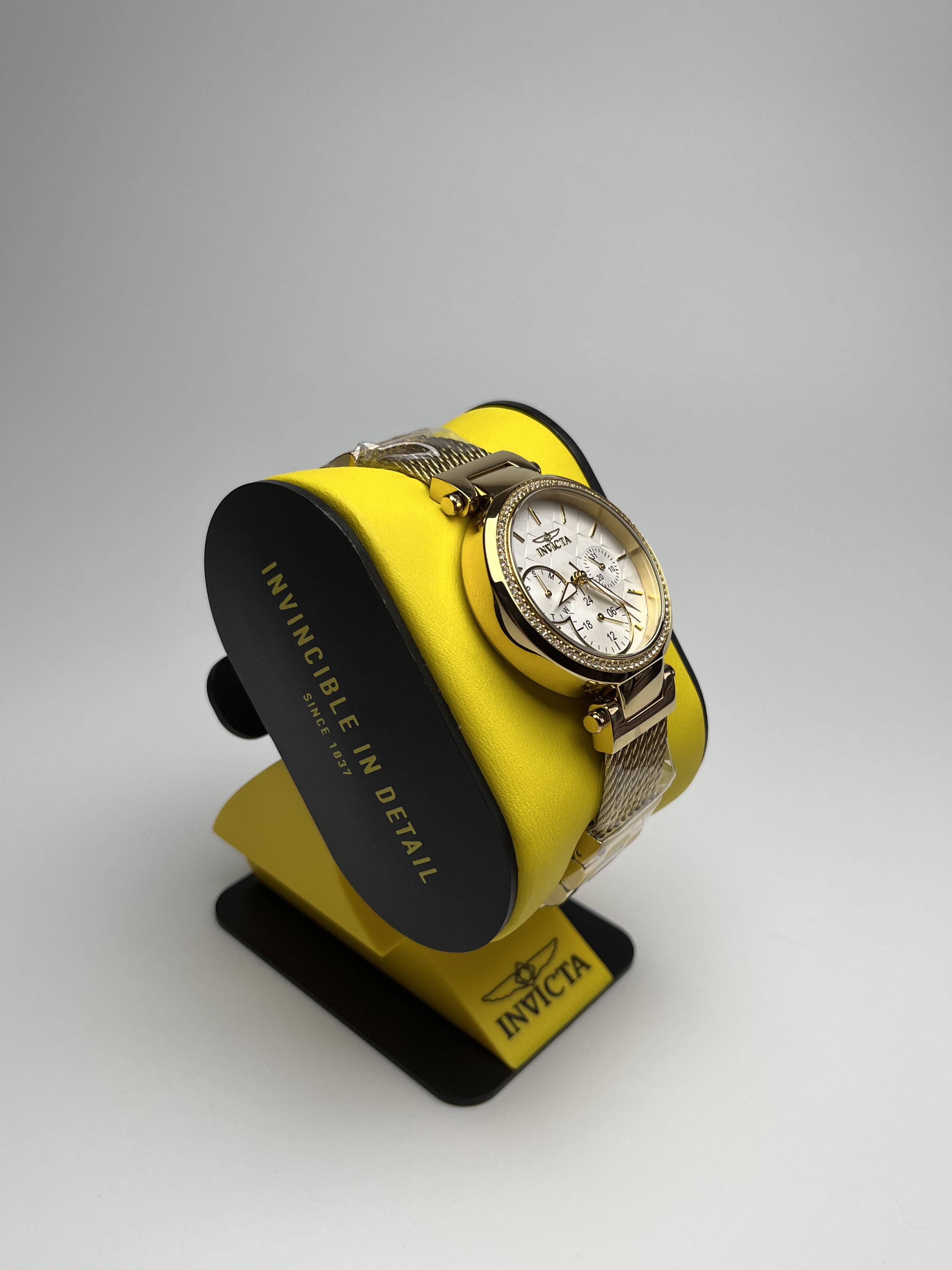 Наручний годинник жіночий Invicta 28917 Angel Crystal Золотистий (29068683) - фото 3 Наручний годинник жіночий Invicta 28917 Angel Crystal Золотистий (29068683) - фото 3