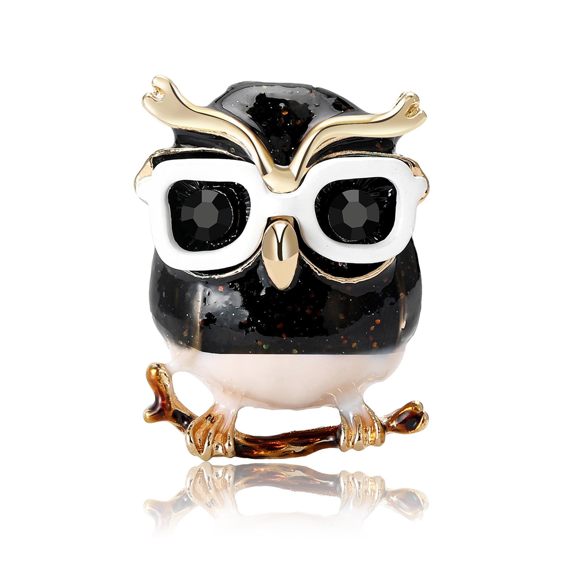 Брошка жіноча Сова 31x32 мм 13,6 г (494693344)