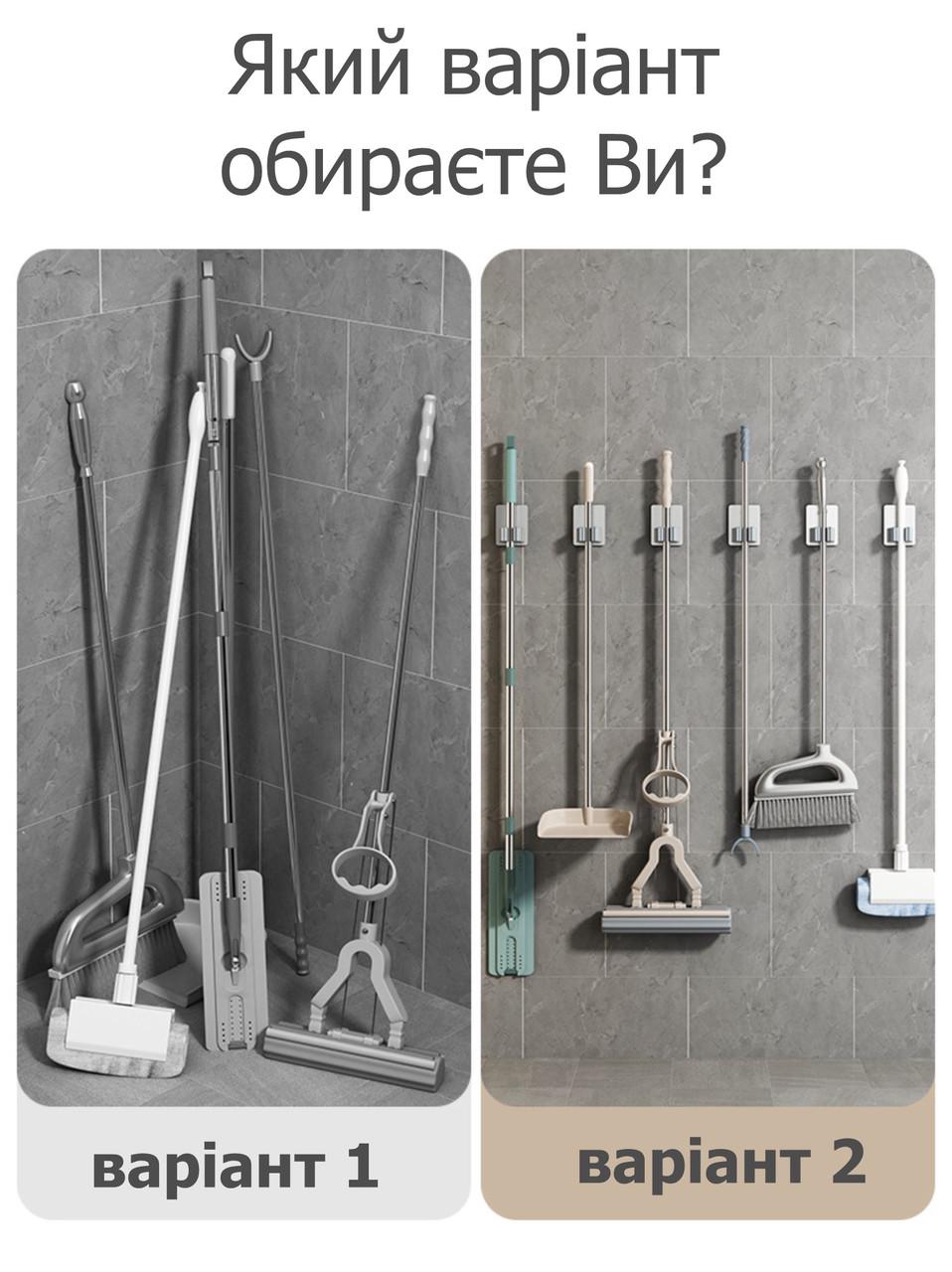 Настенный держатель для швабры SUS304 Black (137810) - фото 7