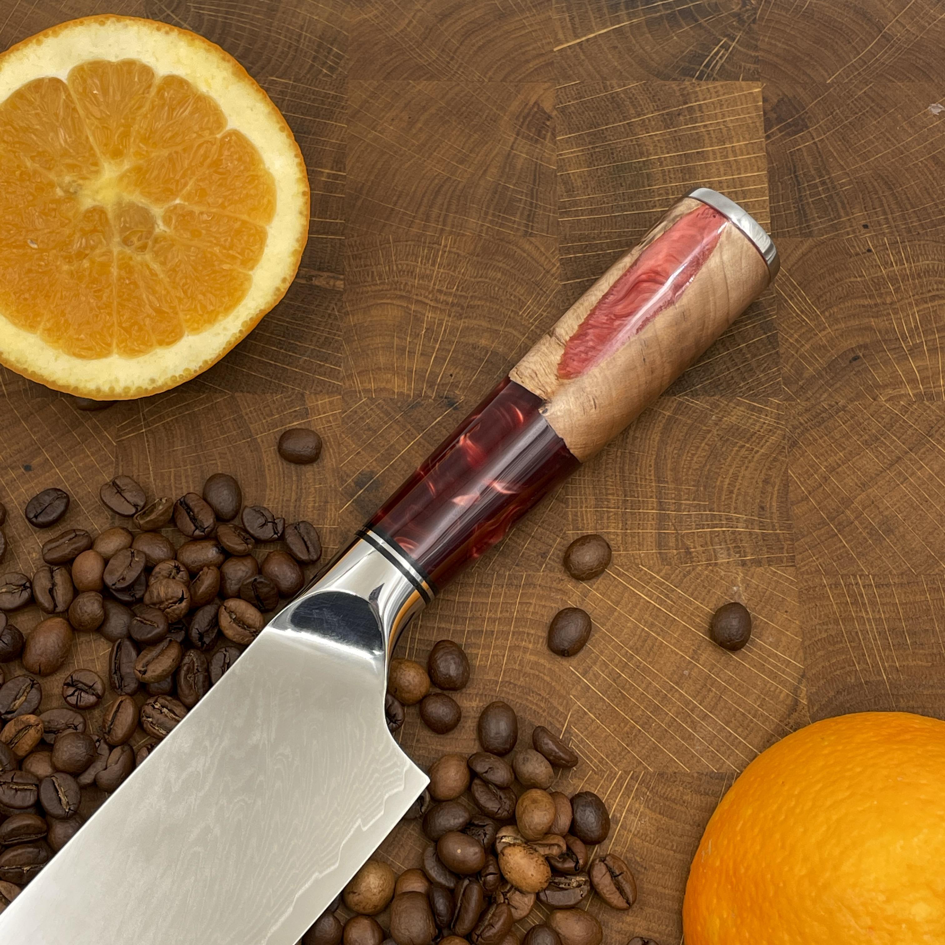 Ніж кухонний Шеф VG-10 Red Brown (30219163) - фото 3