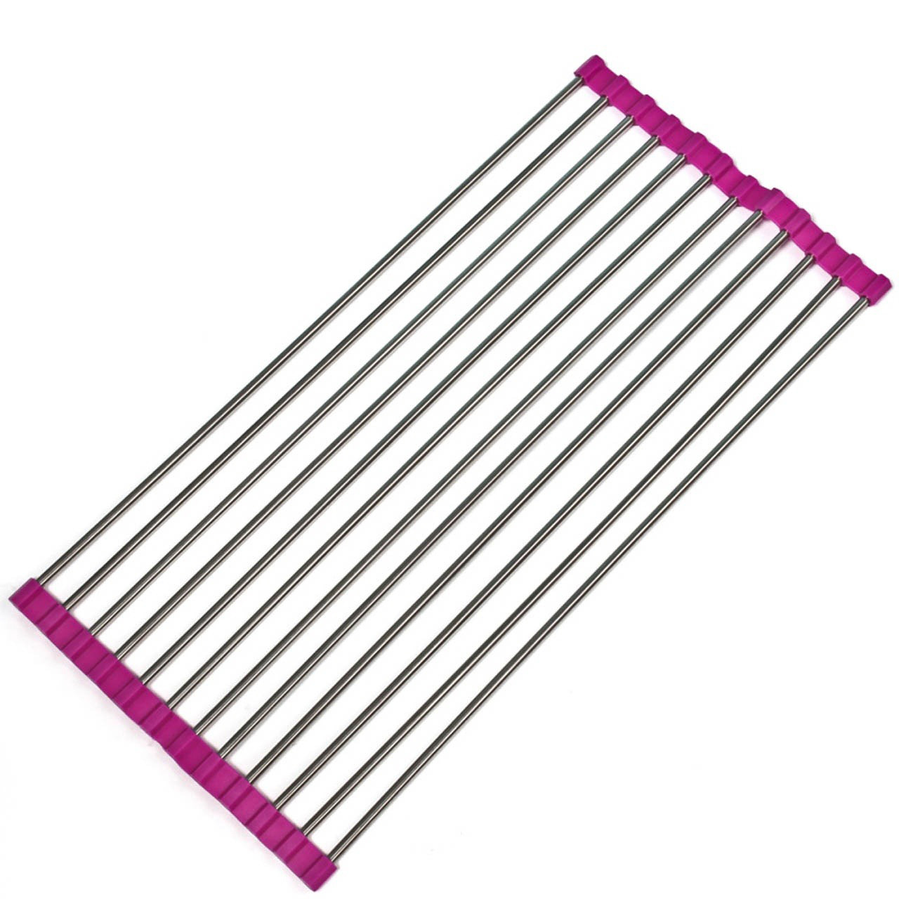 Сушарка для посуды Kitchen Drainboard на мойку 23х47 см Розовый (1008170-Pink-1)