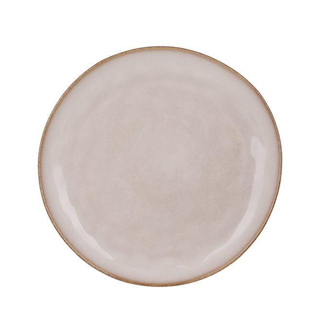 Тарелка керамическая Flora Casual 20,5 см Бежевый (33383)