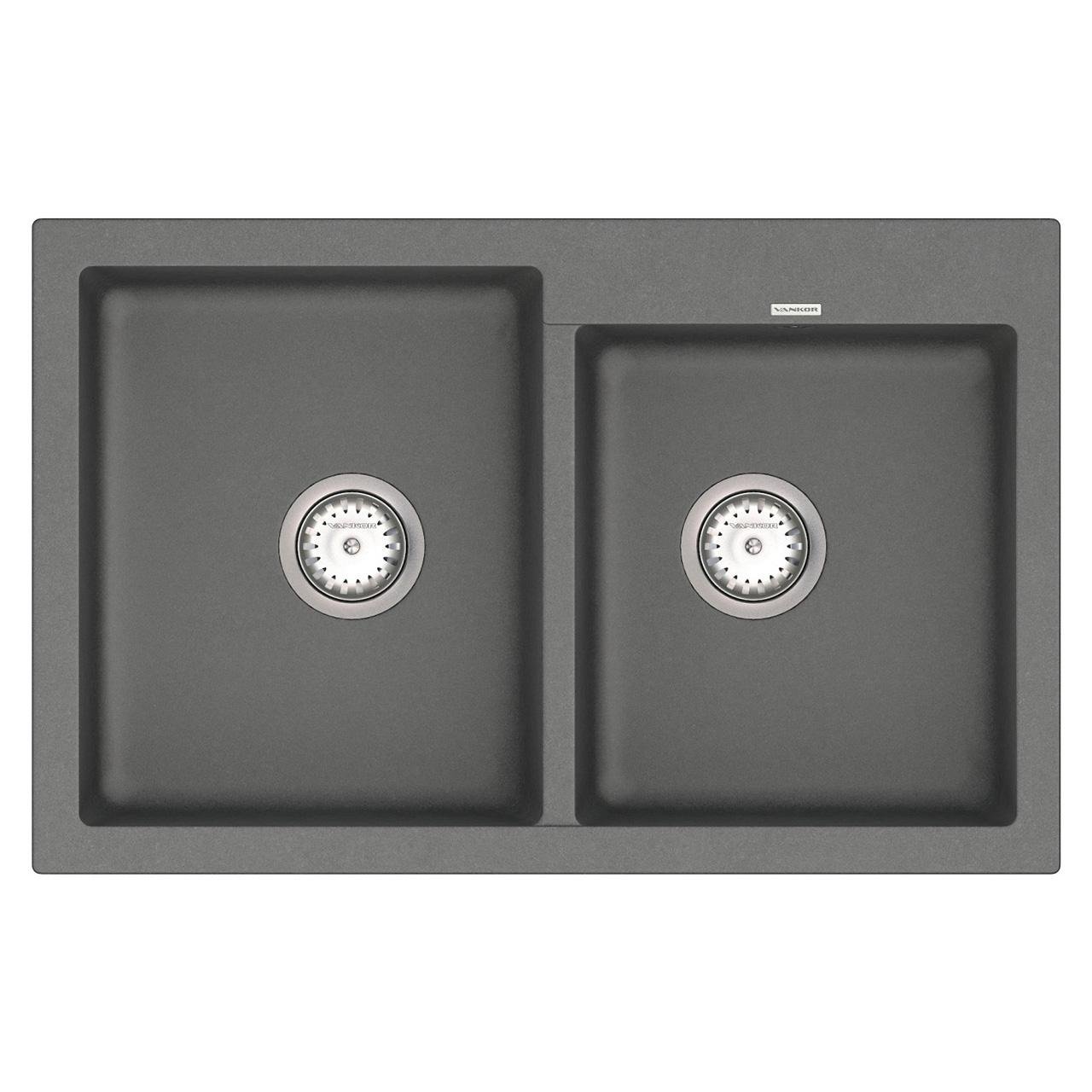 Мойка кухонная Vankor Orman OMP 05.80 + сифон автомат 795х500х190 мм Gray - фото 3 Мойка кухонная Vankor Orman OMP 05.80 + сифон автомат 795х500х190 мм Gray - фото 3