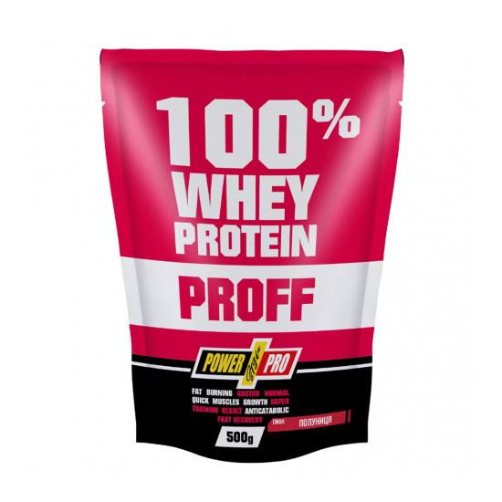 Сывороточный концентрат Power Pro Whey Protein Proff 500 г Клубника (21236-01)