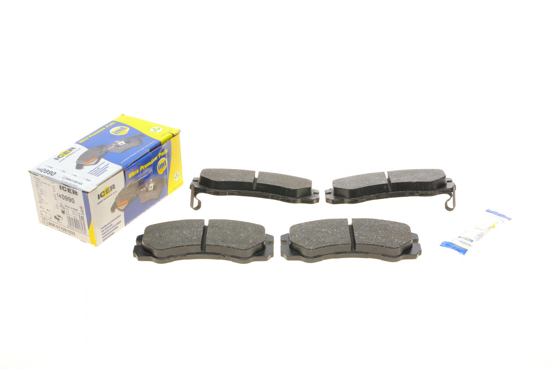 Колодки тормозные передние ICER для Opel Frontera/Monterey/Isuzu Trooper 92-04 (140990)