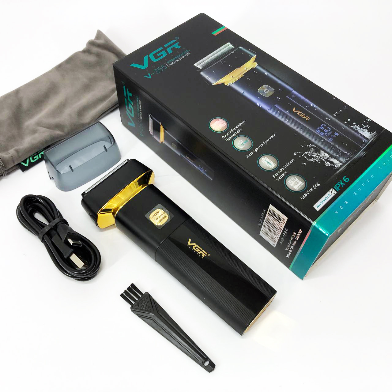 Електробритва шейвер VGR V-355 IPX6 800 мА (2601769127) - фото 2 Електробритва шейвер VGR V-355 IPX6 800 мА (2601769127) - фото 2