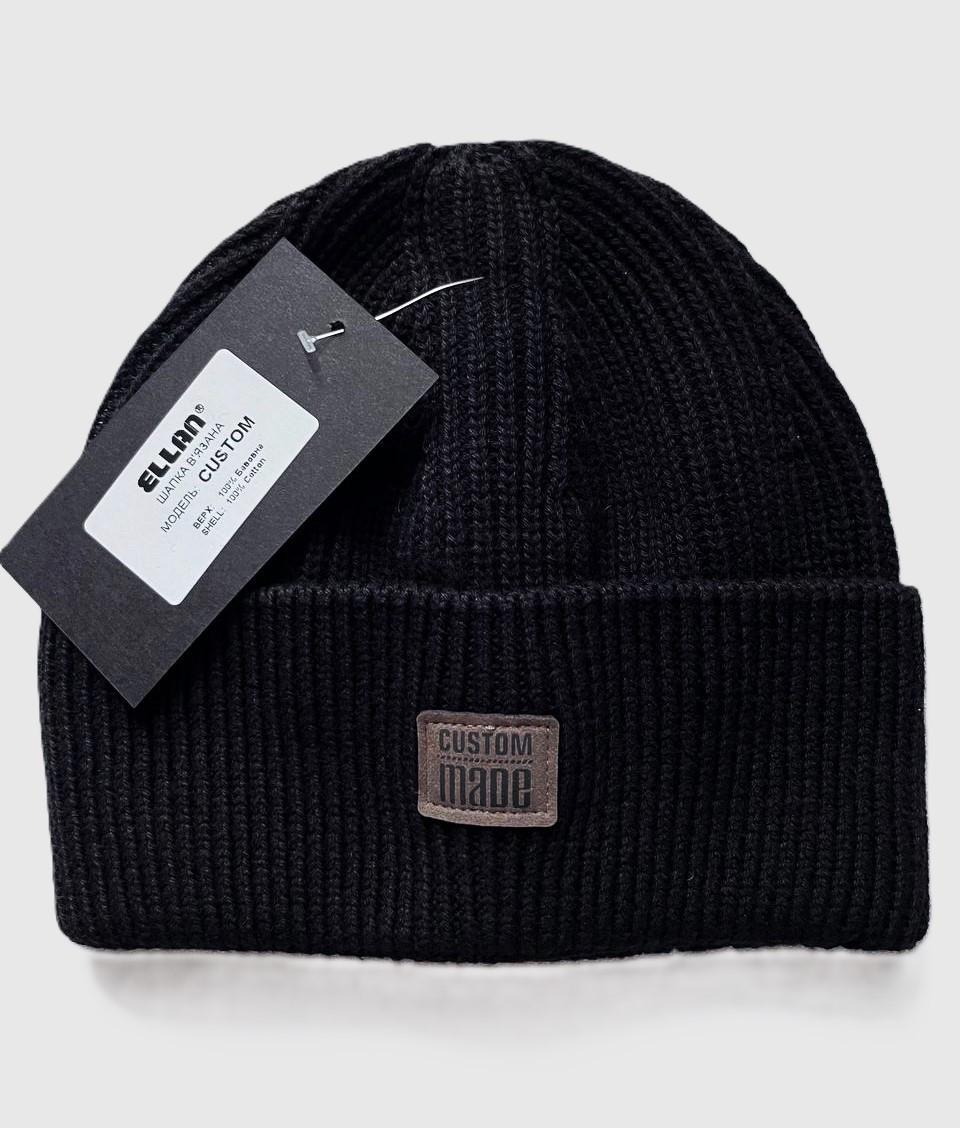 Шапка мужская вязаная ELLAN CUSTOM Черный (2492679477) - фото 5 Шапка мужская вязаная ELLAN CUSTOM Черный (2492679477) - фото 5