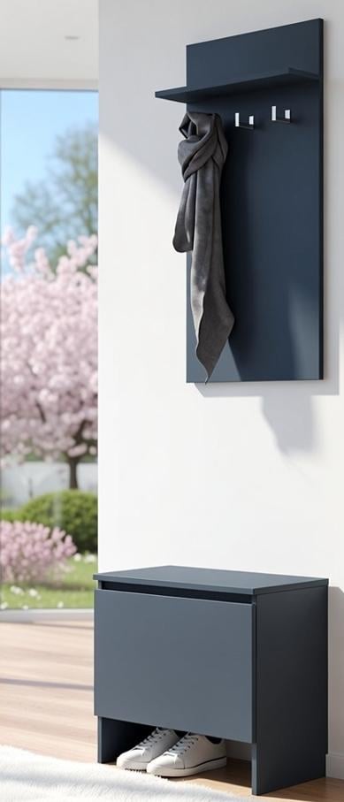 Прихожая Мастер Форм Брайт A 600/500/40 550 мм 55х37,6х200 мм Антрацитовый Прихожая Мастер Форм Брайт A 600/500/40 550 мм 55х37,6х200 мм Антрацитовый