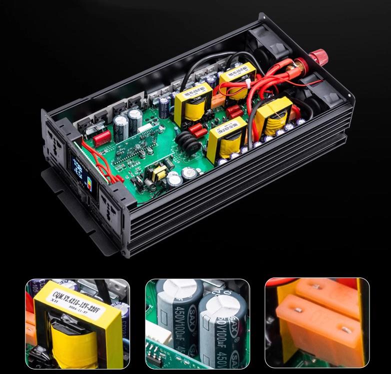 Преобразователь напряжения 12В-220В 3500 Вт (29881051) - фото 4 Преобразователь напряжения 12В-220В 3500 Вт (29881051) - фото 4