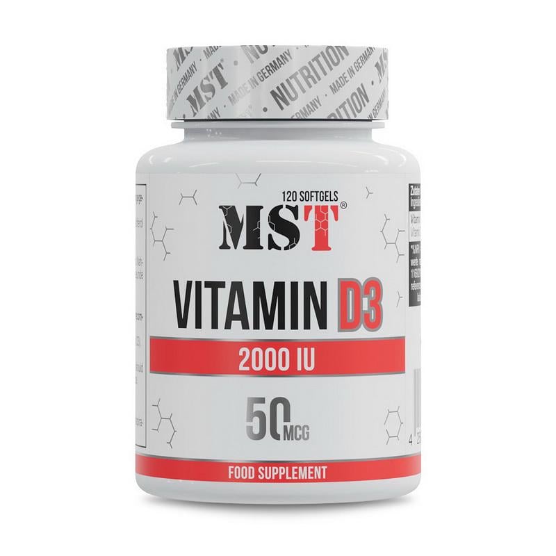 Вітамін D3 2000 МО MST Vitamin D3 120 м'яких капс.