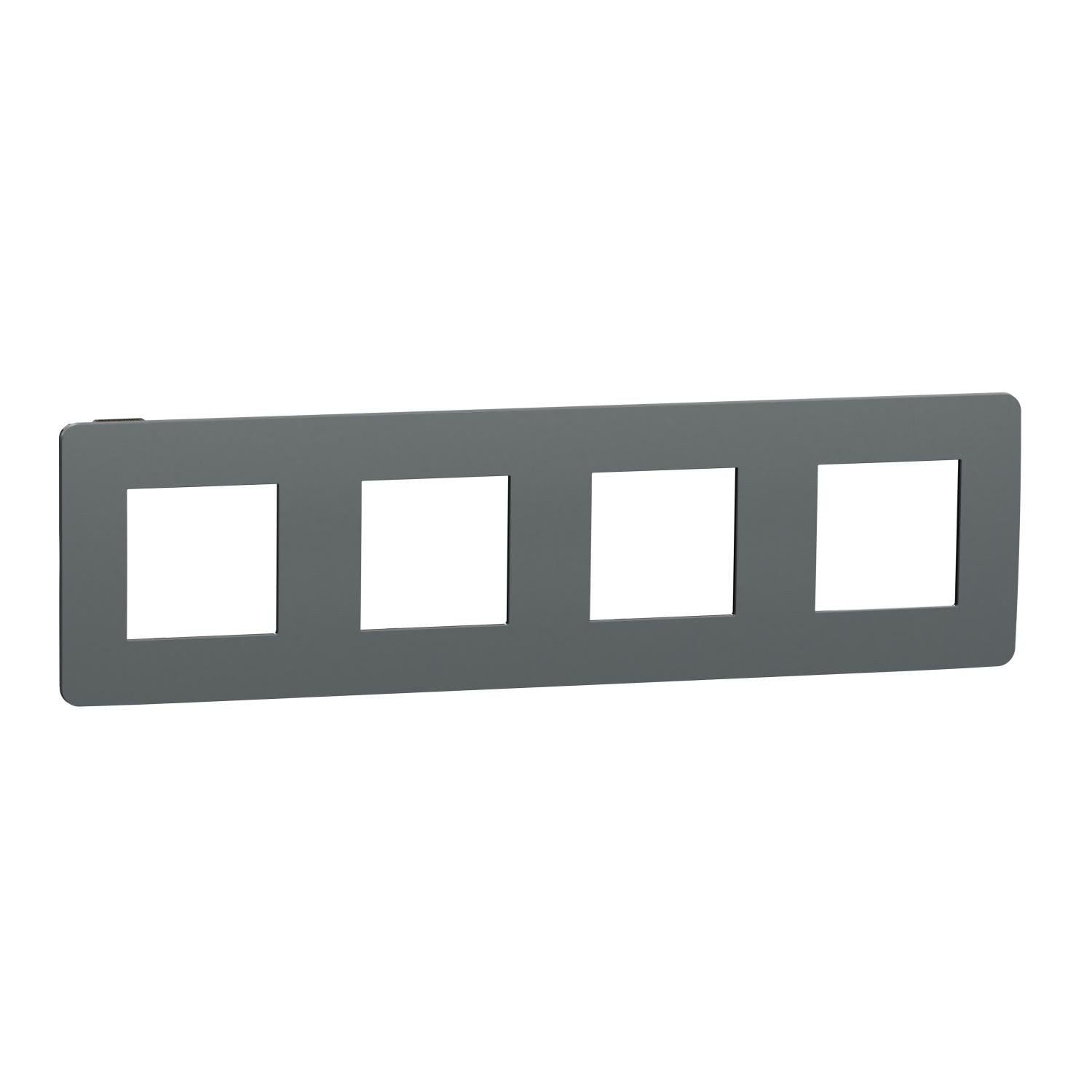 Рамка четырехместная Schneider Electric Unica New Studio Color Дымчато-серый (NU280822)