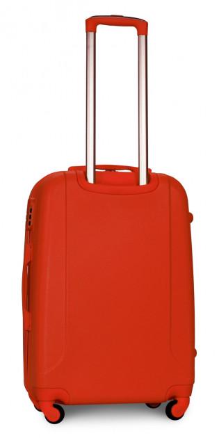 Чемодан пластиковый Fly 310 M средний на 4 колесах Оранжевый (CEKRBFL310MS4ORA) - фото 3