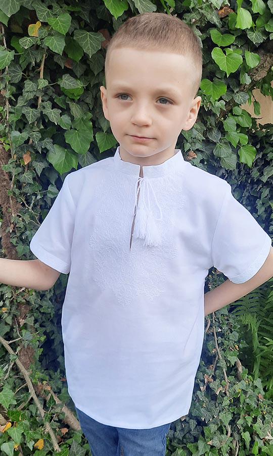 Вишиванка для хлопчика Вишиваночка р. 110 Білий (717-0к) Вишиванка для хлопчика Вишиваночка р. 110 Білий (717-0к)