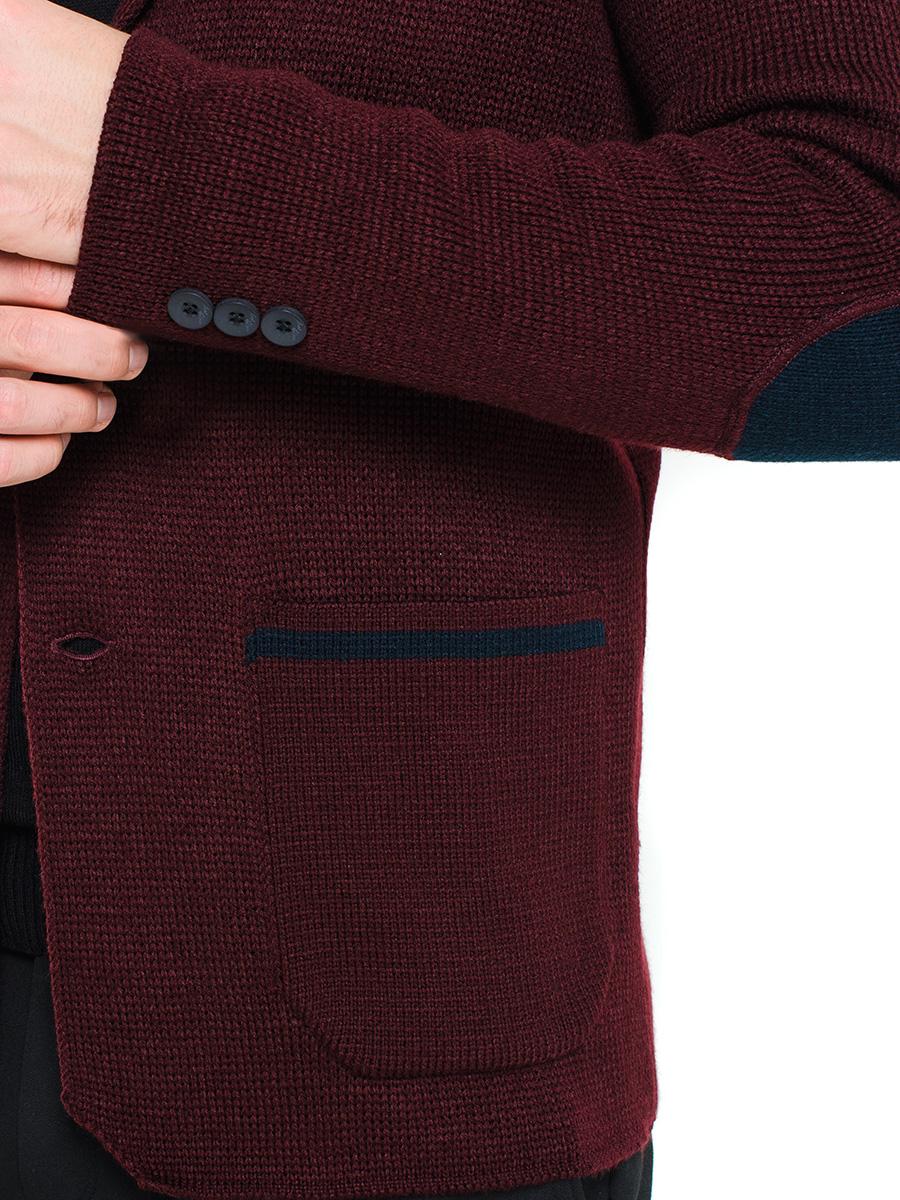 Трикотажний піджак SVTR р. 52 Бордовий (393) - фото 5