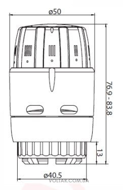 Термостатична головка Danfoss Click (013G6040) - фото 2 Термостатична головка Danfoss Click (013G6040) - фото 2