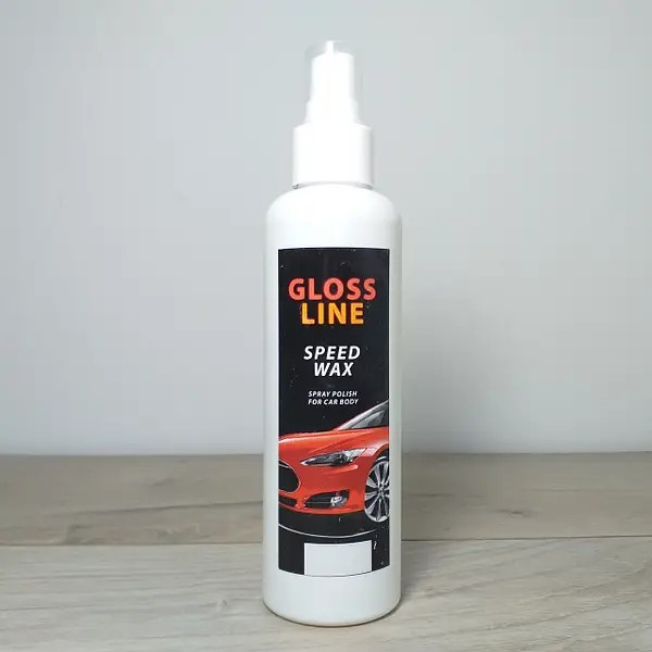 Спрей полироль глянцевый для кузова авто Gloss line Speed ​​Wax 250 мл