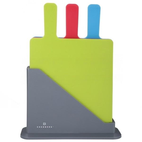 Доски кухонные разделочные Edenberg EB-11987 с подставкой 4 пр. (EB-11987)