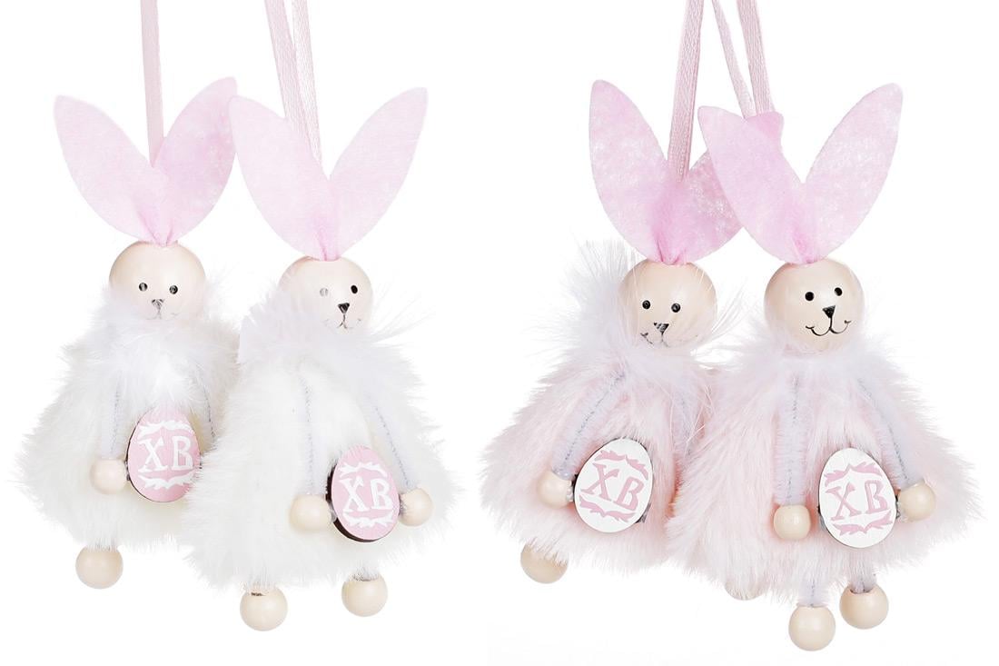 Декорация пасхальная на подвесе BonaDi Зайчик 8 шт. (781-978)