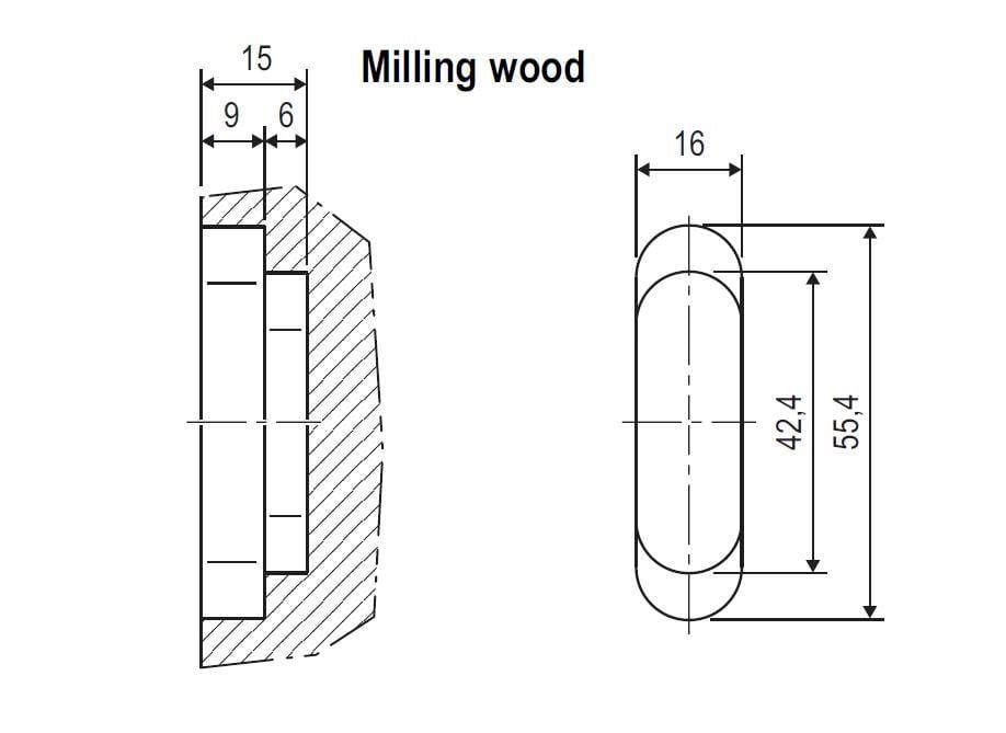 Ответная планка AGB Minimal Mediana Polaris XT Серый (B.02402.05.44) - фото 3