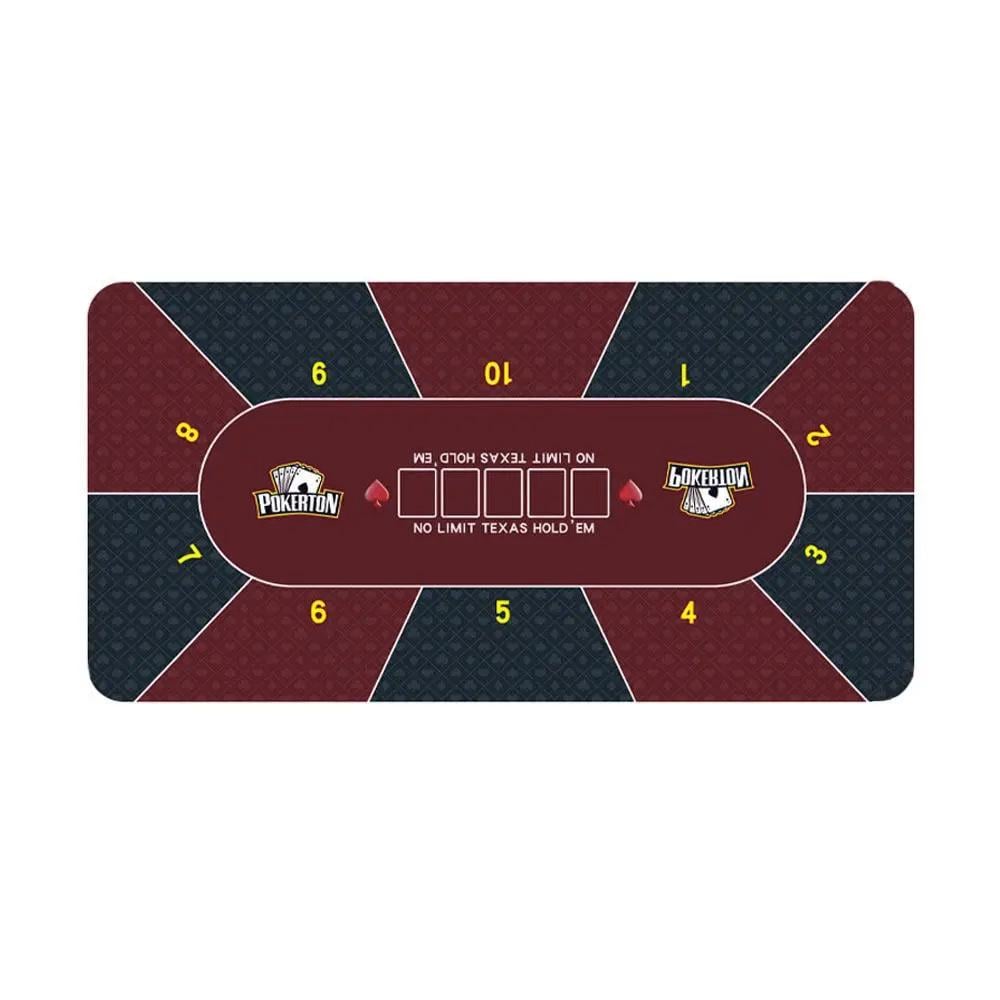 Коврик покерный с мастями 60х120 см Бордовый (NR0150_14)