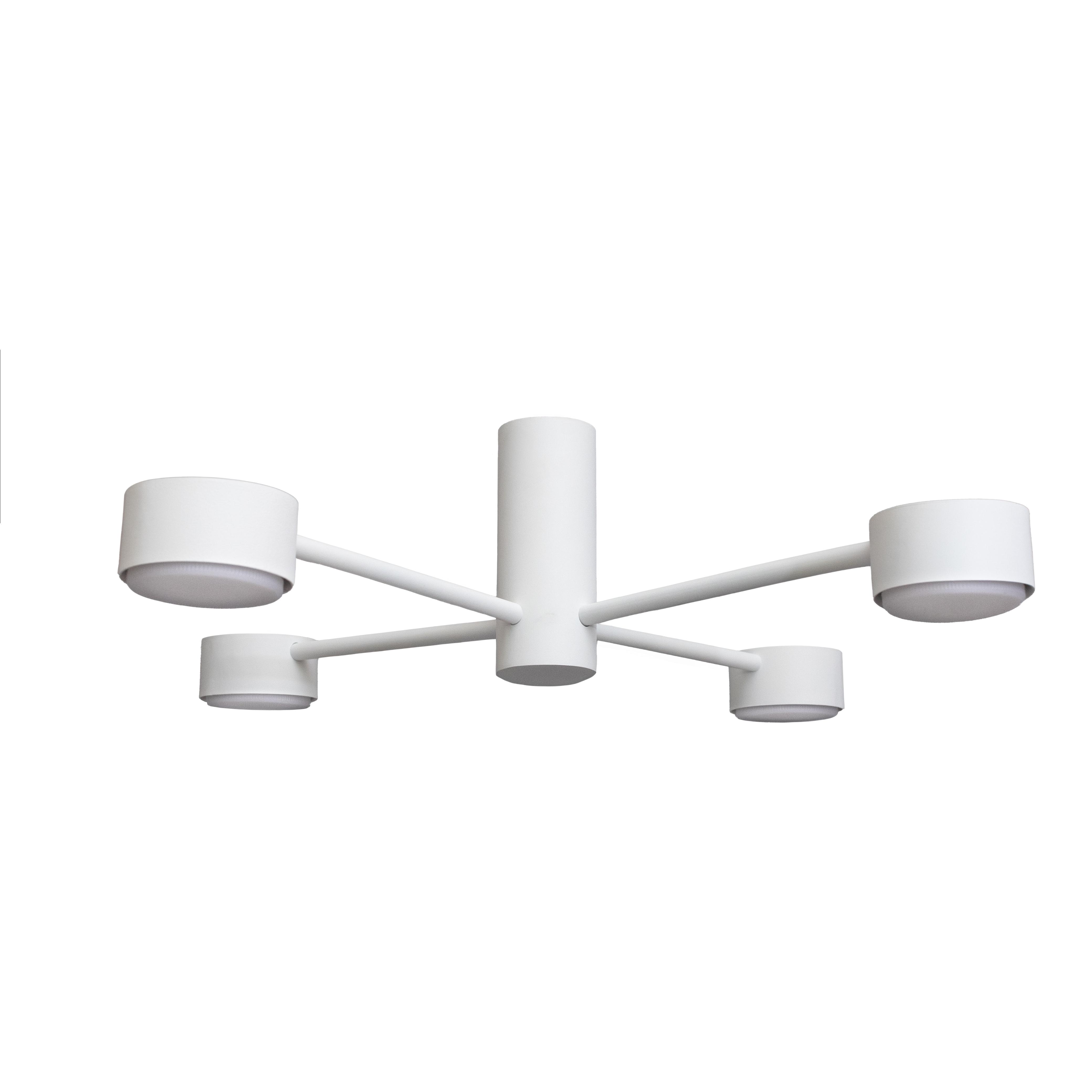 Люстра потолочная MSK Electric Copter на четыре круглых плафона под лампы GX53 NL 8041-4 WH Белый