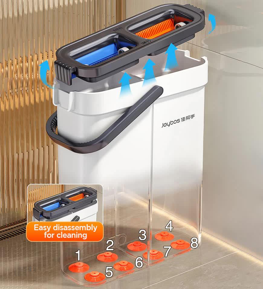 Набір швабра та відро з віджимом Joybos Z86 (23711207) - фото 4