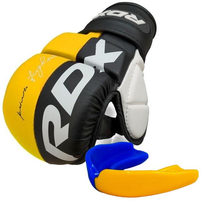 Перчатки с капой для ММА RDX T6 Plus Rex S Yellow (21805058)